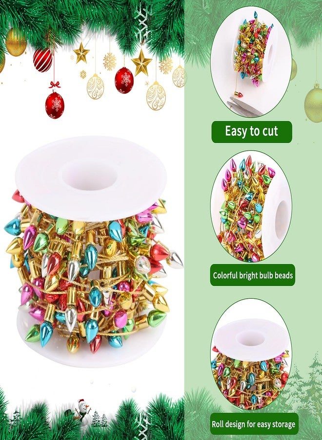 FOIMAS Mini Dollhouse Christmas Lights,Fake String Lights for Christmas Dollhouse Craft Fairy Garden Accessories - Image 3